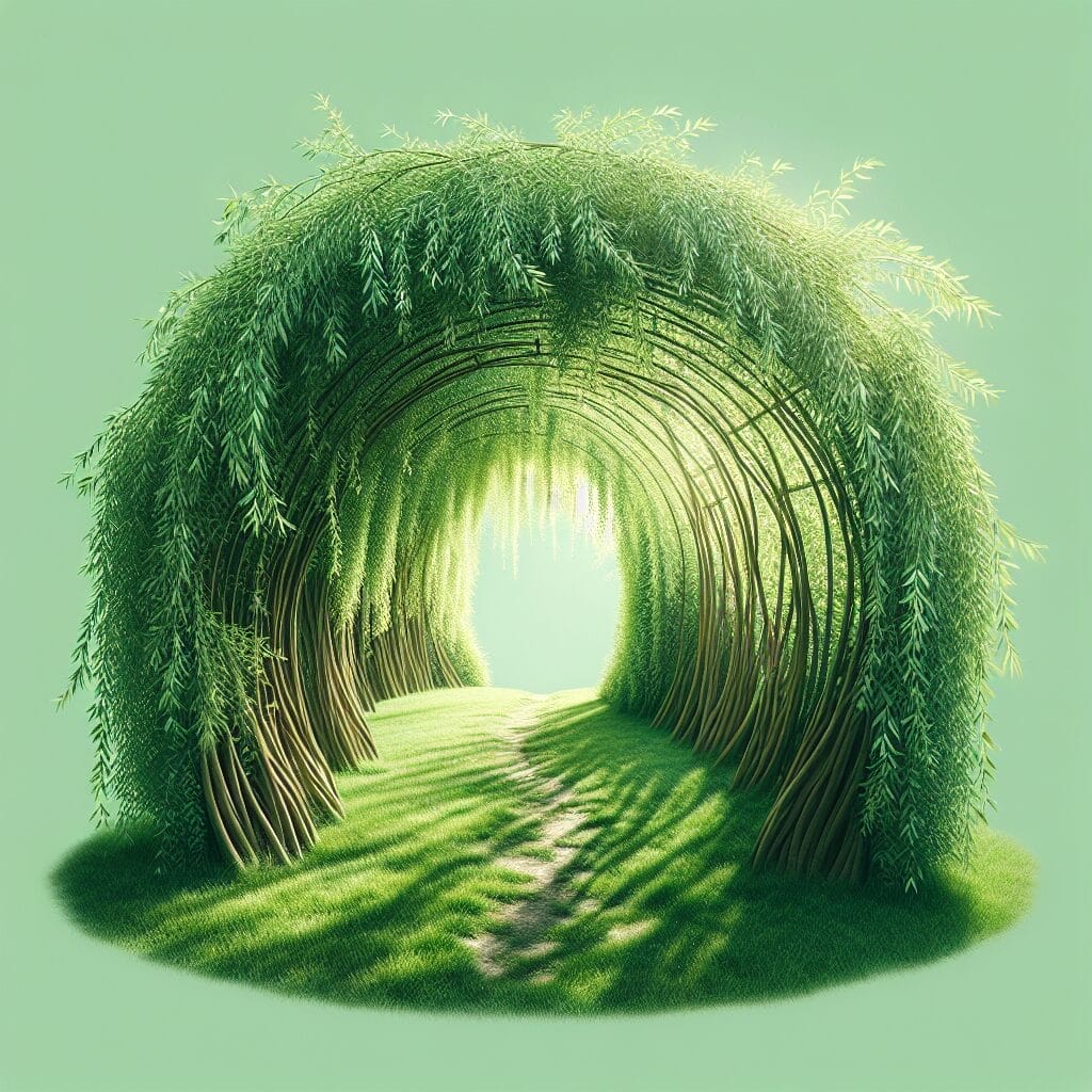 Weidentunnel bauen