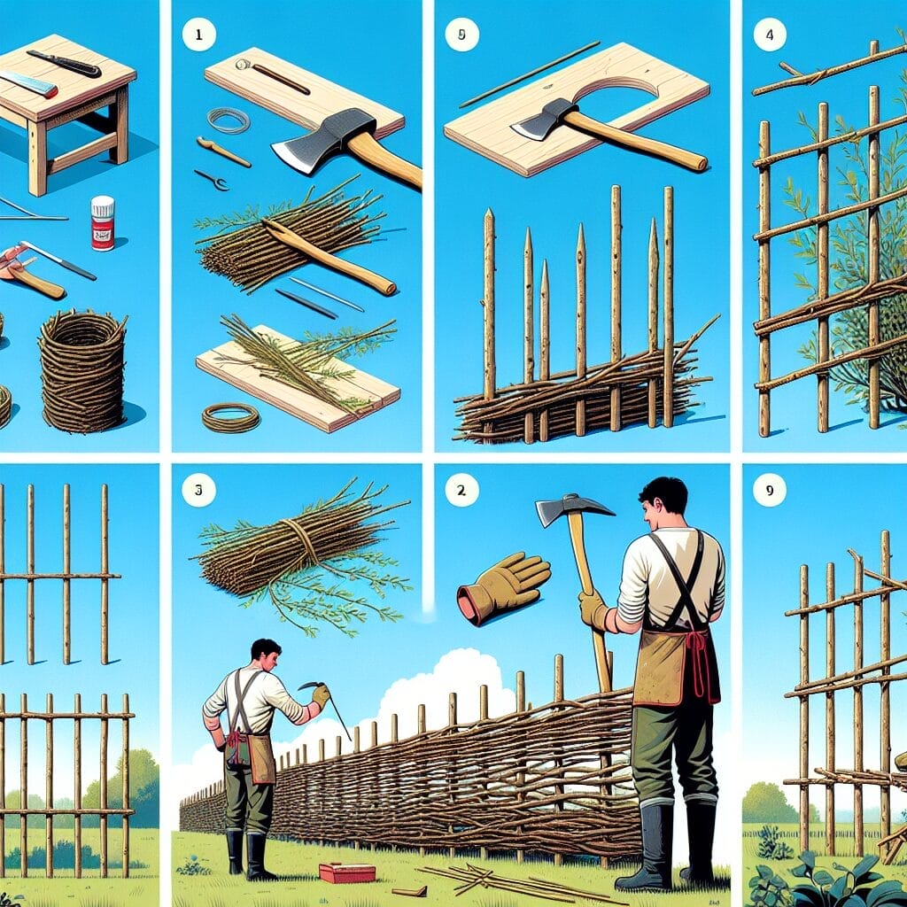Weidenzaun selbst bauen
